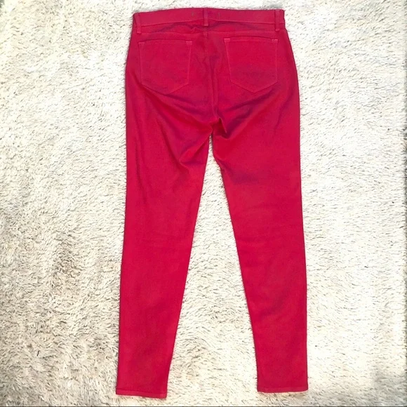 J BRAND Hewson Mid Rise Shock Pink Skinny Jeans - Picture 2 of 8